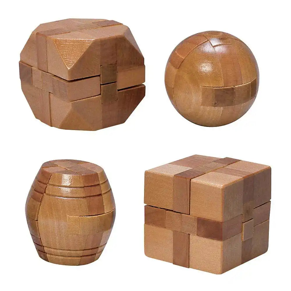 Set of 4: Wooden Puzzles| Bits and Pieces Canada