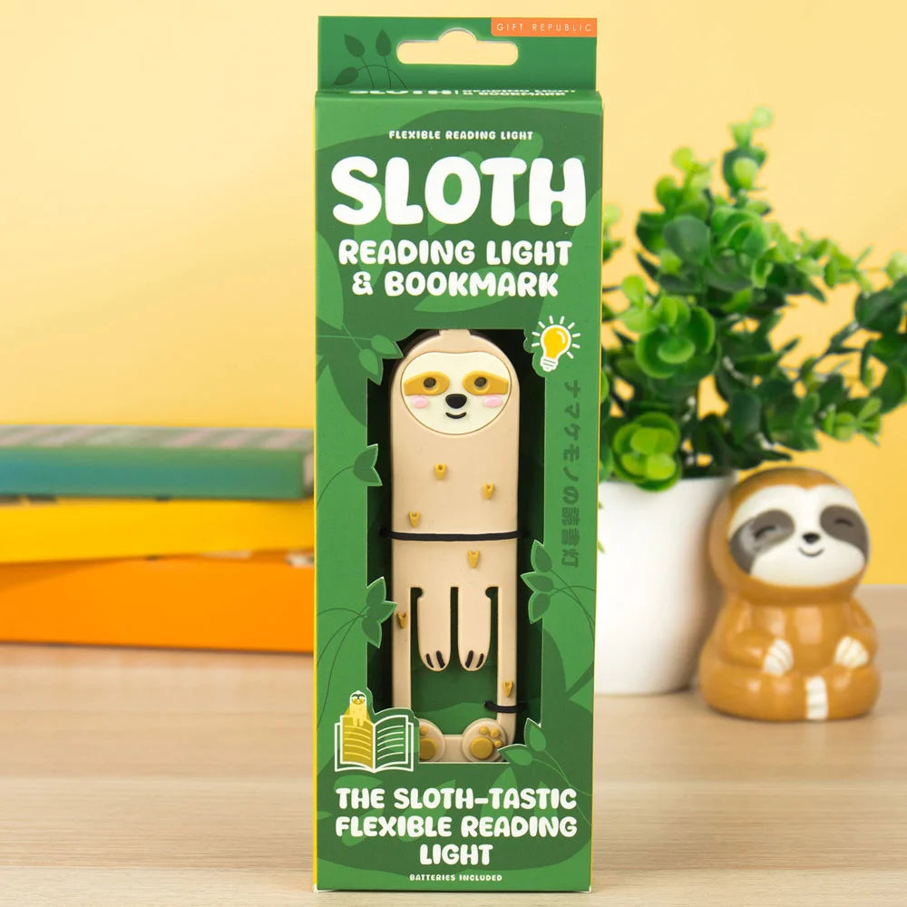 Sloth Micro Bit Sloth Reading Light Bookmark | Bits and Pieces Canada